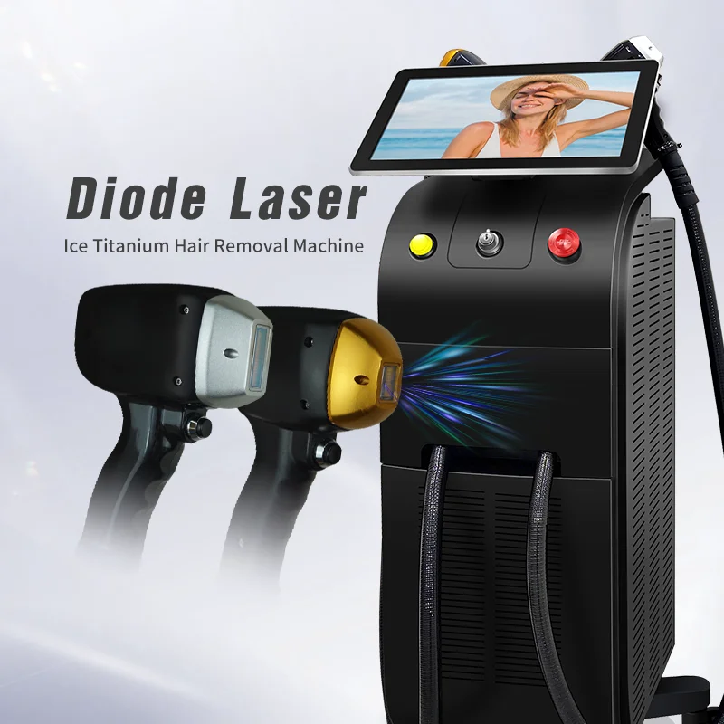 

Newest Permanent hair laser ultra-thin 4k screen 755nm 808nm 1064nm professional ice painless diode laser hair removal machine