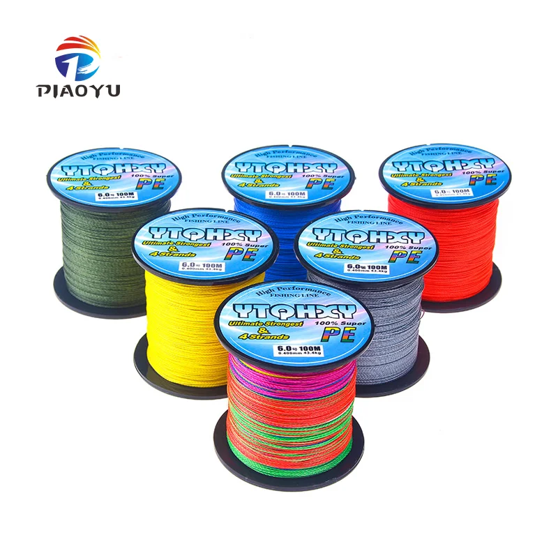 

100M fishing line PE line woven fishing accessories in various colors
