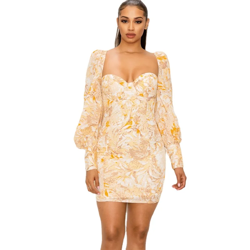 

Elegant maxi long sleeve women casual dresses
