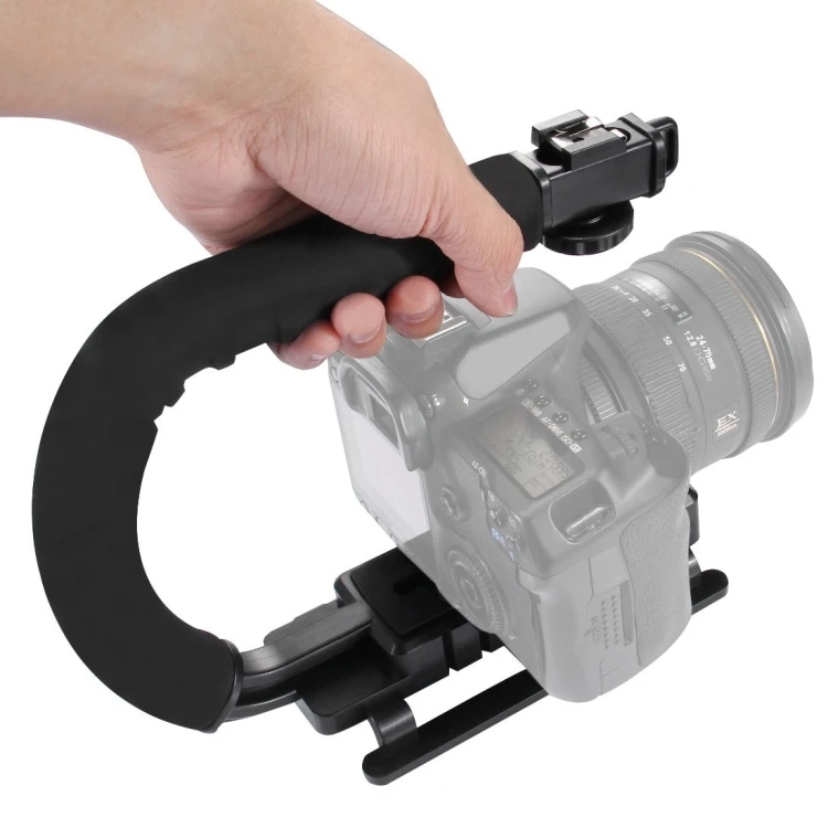 

Photography equipment PULUZ U/C Shape Portable Handheld DV Bracket Stabilizer for All DSLR Cameras