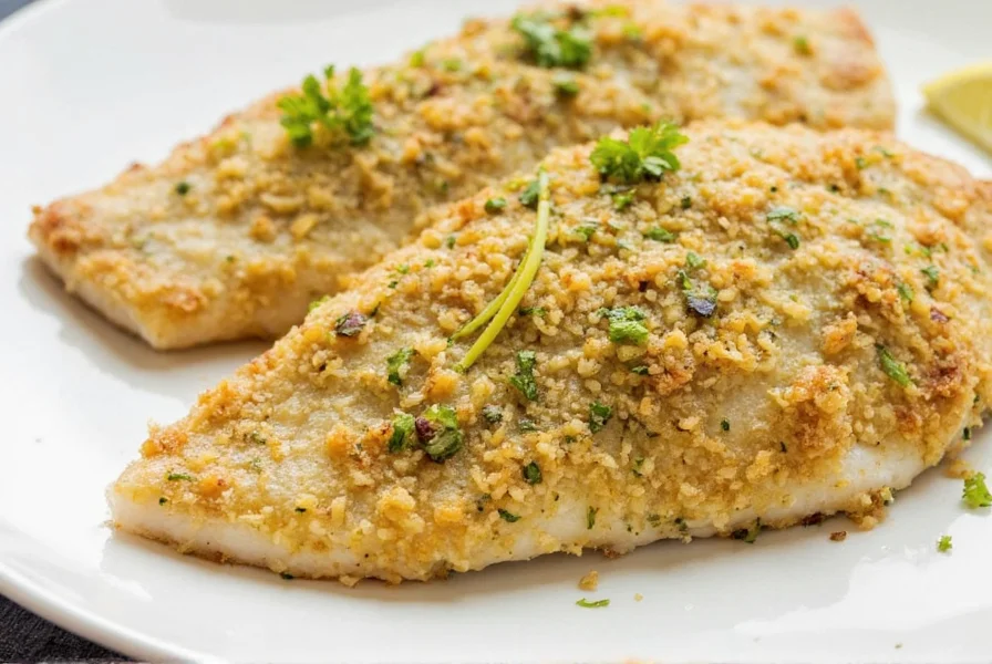 Tilapia fillets on cutting board