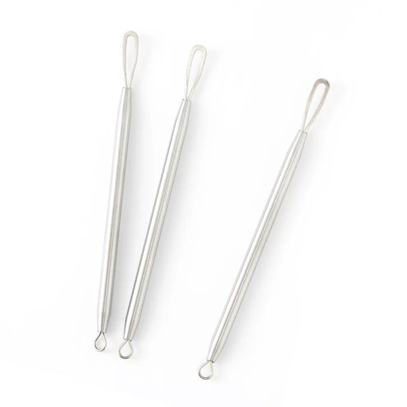 

Beauty tools stainless steel double sanding blackhead removal acne tool needle set