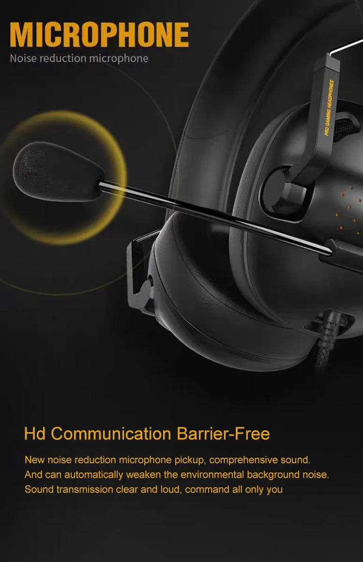 Newest Deep Bass Stereo Sound Earphone Headphone with Noise Isolation LED Light for Gaming Headset