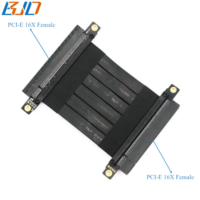 

PCI Express PCI-E PCIe 3.0 16X to 16X Female to Female GPU Extender Flexible Riser Cable for RTX 2080Ti Graphics Card