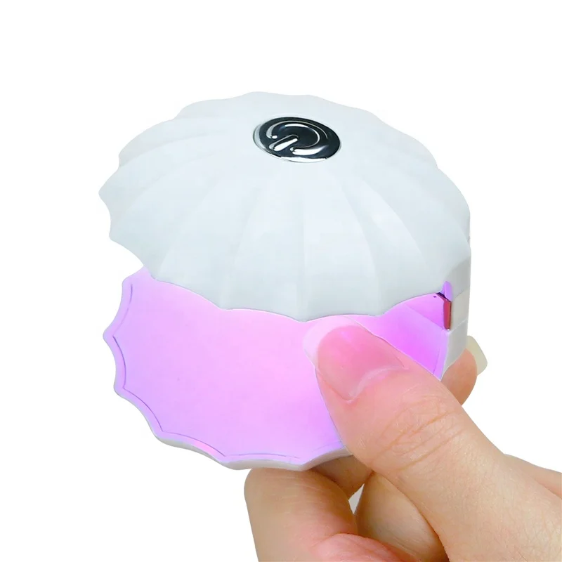 

18W Shell Conch Style UV LED Nail Lamp Polish Dryer Portable USB Plug Home Use Manicure Machine Nail Art Tools, White