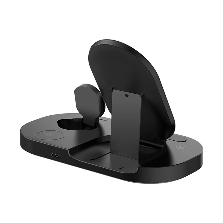 

2021 portable travel android 3 in 1 10w fast wireless charger dock station for iPhone Earbuds Air Pod iwatch