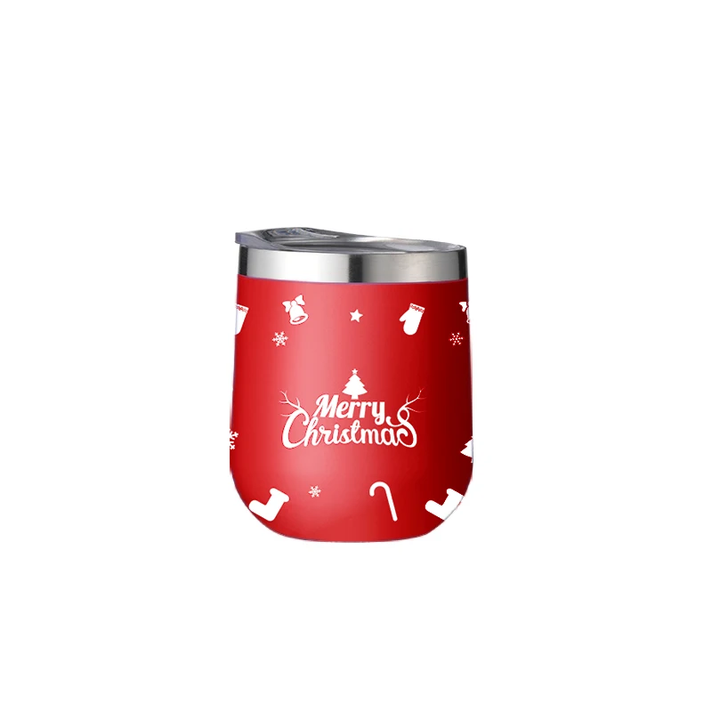 

12oz 2021 New Year Dreamy Color Christmas Theme Designed Belly Cup Stainless Steel Tumbler Cups Wholesale, Customized color