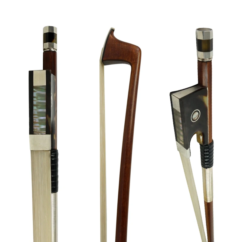 

Aiersi bow instruments high grade pernambuco violin bow with hawksbill frog abalone pearl inlaid