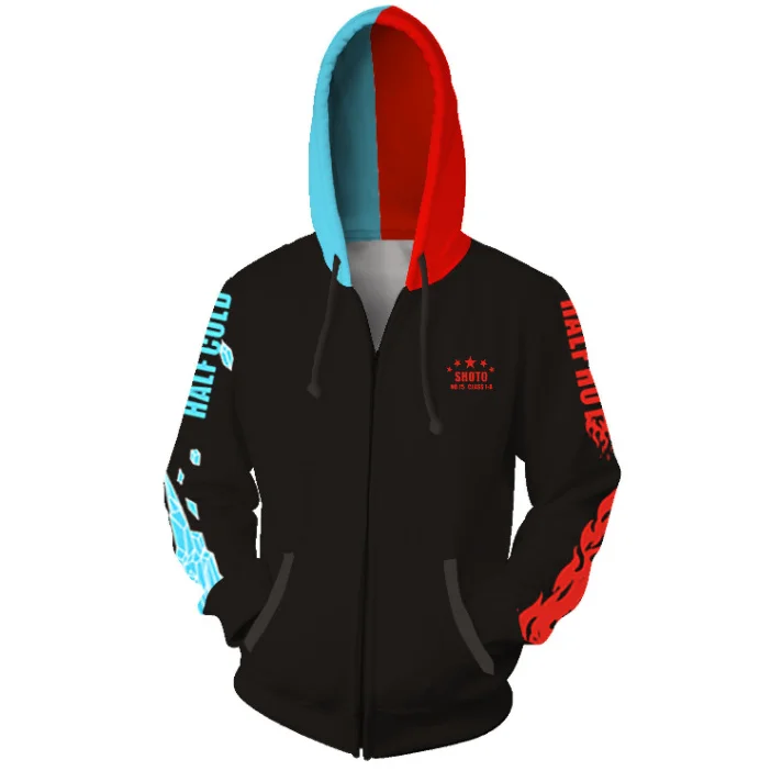 

3D printed sweater my hero hooded sweater cosplay anime custom hoodies