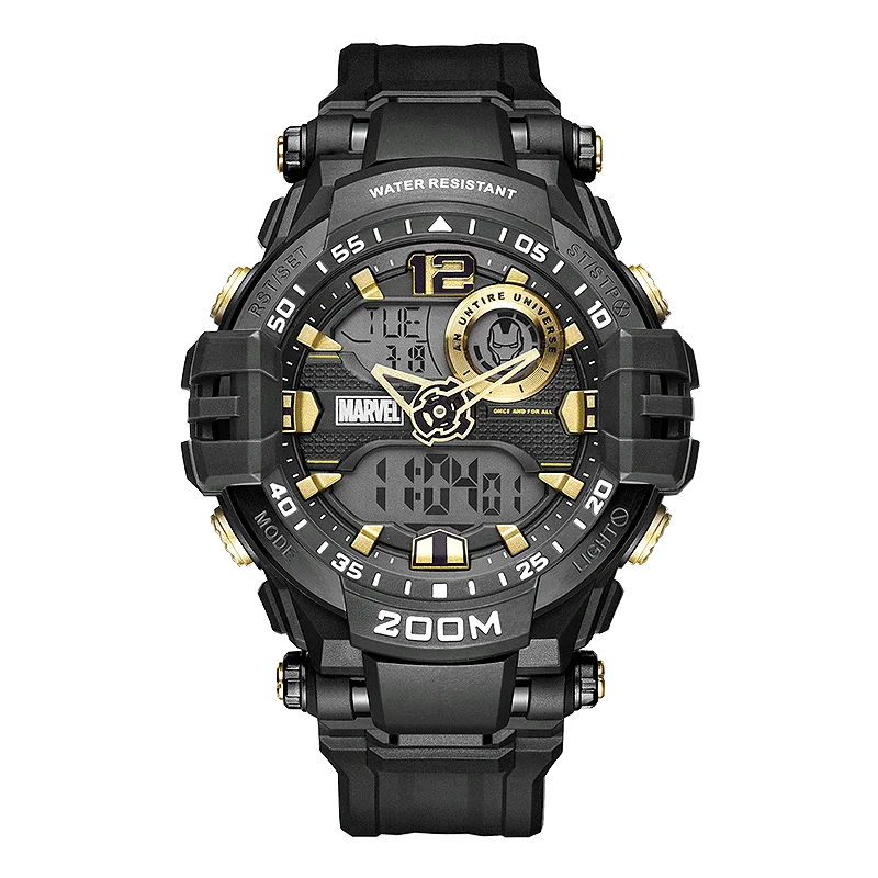 

20ATM-200M Water Resistant Sync Movt Digital Diver Sports Watch for Men