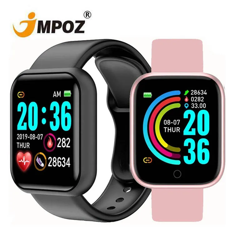 

D20 Y68 fitness tracker heart rate monitor blood pressure smart watches new arrivals 2021 wristband Manufacturers Y68 smartwatch