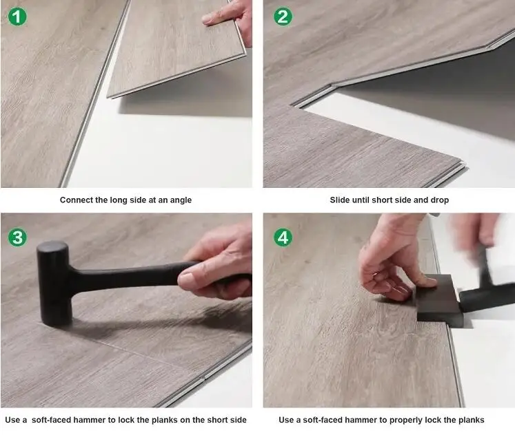 Eco-Friendly Waterproof Indoor SPC Flooring Vinyl Plank RVP Rigid Vinyl Plank with Click Lock