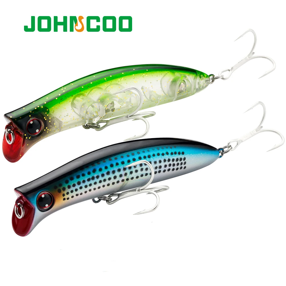 

JOHNCOO Good Quality 110mm 90mm Pesca Minnow Hard Bait Wobbler Fishing Lures, 8 colors as the picture