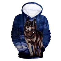 

Men's Sweatshirt Hoodie Funny 3d Printed Wolf Hoodies Harajuku Hoody Animal Tracksuit Coat Casual Jacket Hooded Pullover