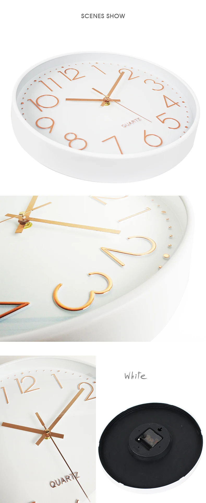 Hot Sale Cheap Plastic Modern Wall Clock 3d Embossed Numbers 30cm Wall Clock Buy 30cm Wall Clock