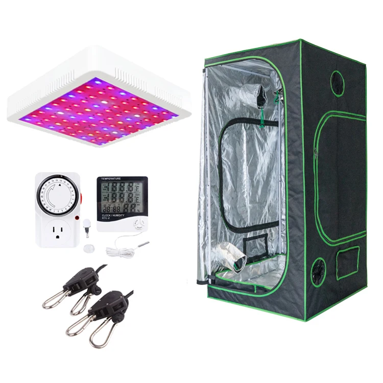 

A Grow Tent Full Kit Super Reflective Durable 600D Mylar Fabric Grow Tent Grow Kit Complete