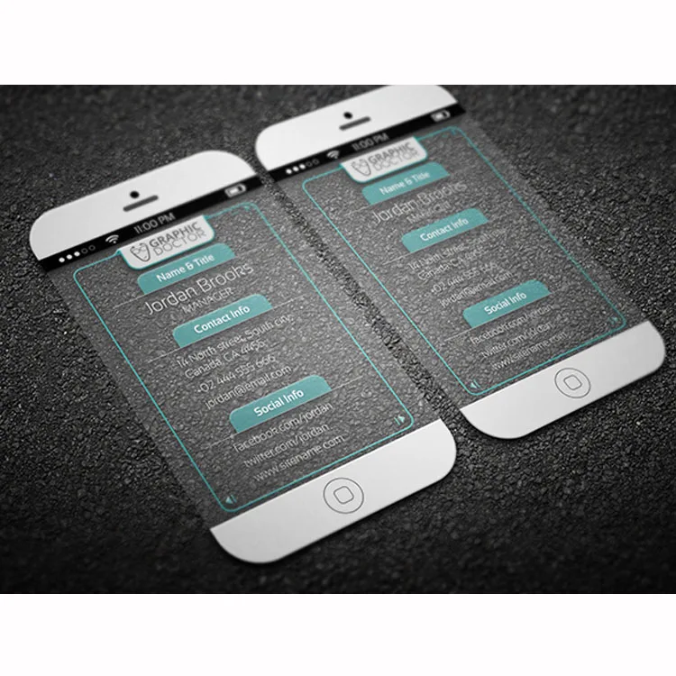 manufacturer custom metal lenticular business card