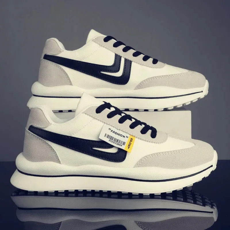 

2021 autumn new men's shoes breathable casual white shoes trend canvas men forrest sports shoes men, Black