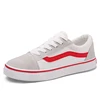 Classic design cow suede PU upper ladies canvas shoes fashion sneakers