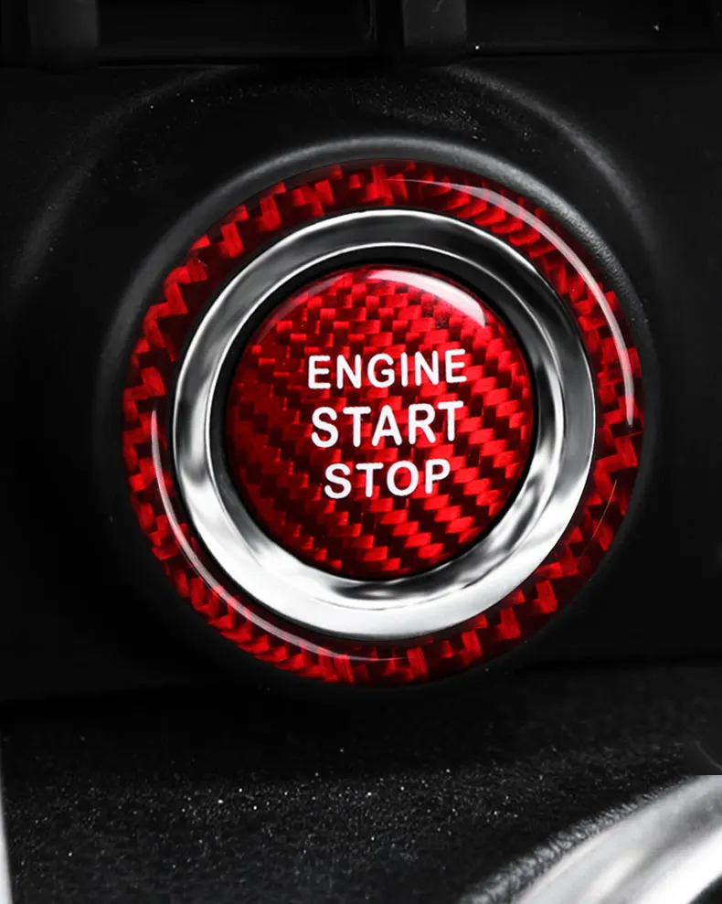 Car Interior Decoration Ignition Button Cover Trim Sticker Engine Start