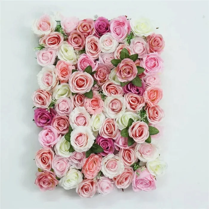 

F-1603 Floral Backdrop Stage Decor Pink Rose Panels Flower Walls For Wedding