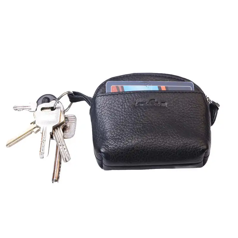 Mini Classical Wallet Purse Brand Designer Zipper Coin Purse Leather Key Bag Unisex Leather Bag Key Chain Purse and Wallet Coin