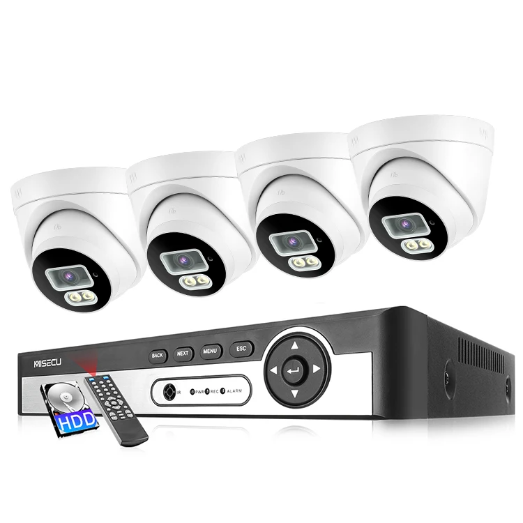 

Pro Hight Quality Cctv Set Surveillance Camera System 4 Camera 4 Ch 5mp Cctv Camera Kit