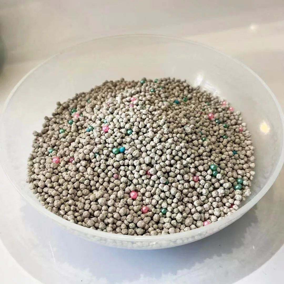 

High Quality Cheap Price Cat Litter Clay Sand For Quick Clumping Bentonite Cat Litter Bentonite Clay Cat Sand, Grayish, can add pink and blue beads