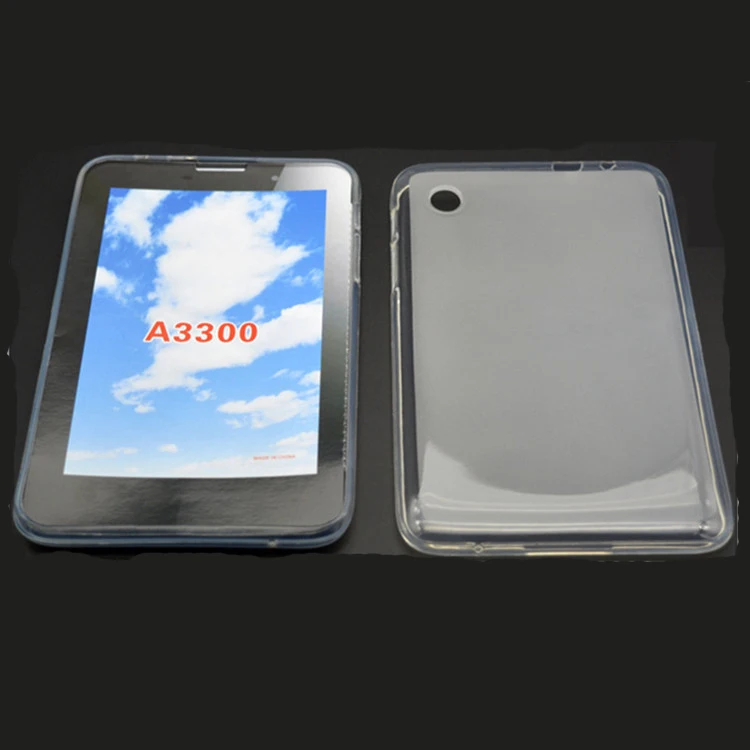 

High Quality Matte Edge Transparent High Clear Soft TPU Silicone Tablet Back Cover Case For Lenovo A7-30TC Tab2 7.0