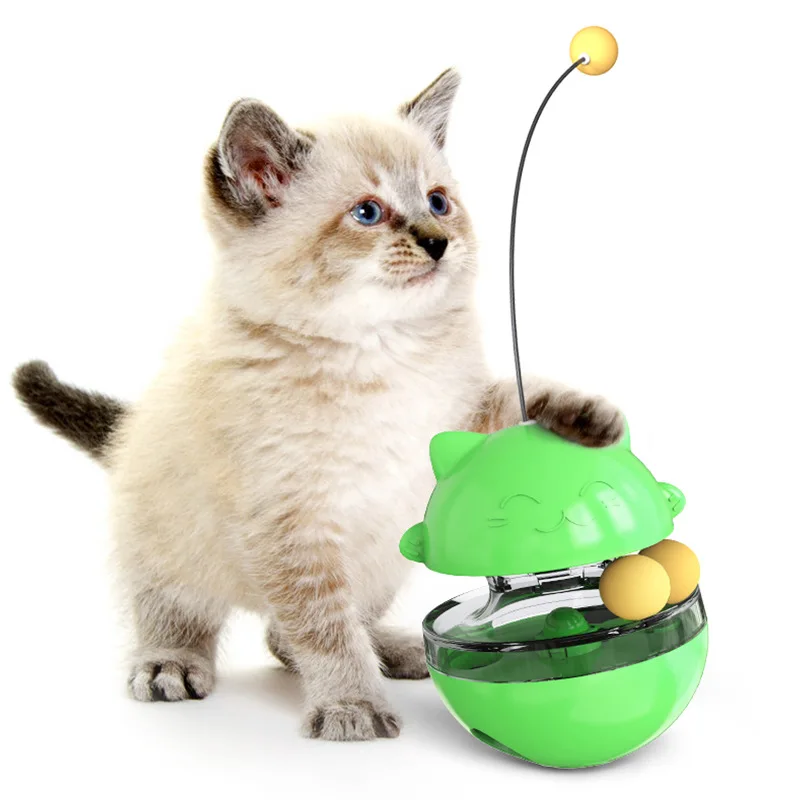 

zss478 Best Grade Quality Cheap Price Pet Toys Cat Turntable Tumbler Leaky Food Ball Toy Funny Cat Stick