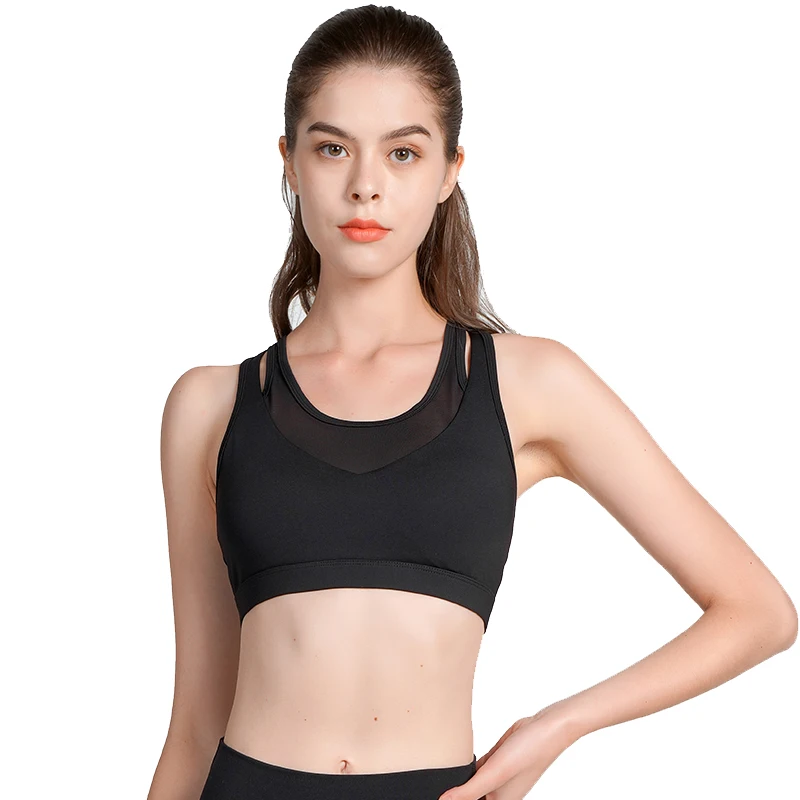 

Spring and Summer 2021 New Sports Yoga Wear Female Beauty Strap Pad Running Anti-bacterial vest Fitness Yoga Bra