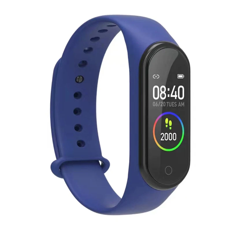 

2020 Popular Overseas Watch Luxury Smart Bracelet App Download Sports M5 smart watch 5 Waterproof Cheaper Silicone Wristband, Red/black/blue/purple