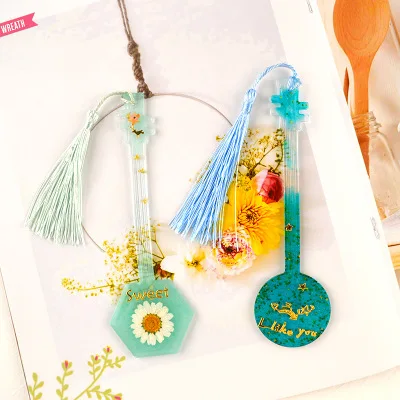 

R016 DIY Bookmark Silicone Mould Make Your Own Bookmark Leaf Rectangular bookmark Mold Epoxy Resin Art Supplies UV Resin Mold, Stocked / cusomized