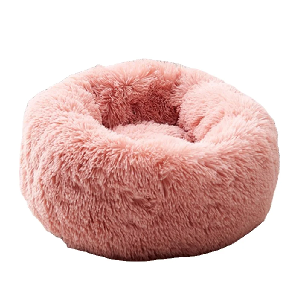 

Wholesale Amazon Ebay Hot Seeling Custom Luxury Soft Plush Warm Wheel Shape Pet Bed Cushion Sofa Donut Round Cat Bed, Gray,black,brown