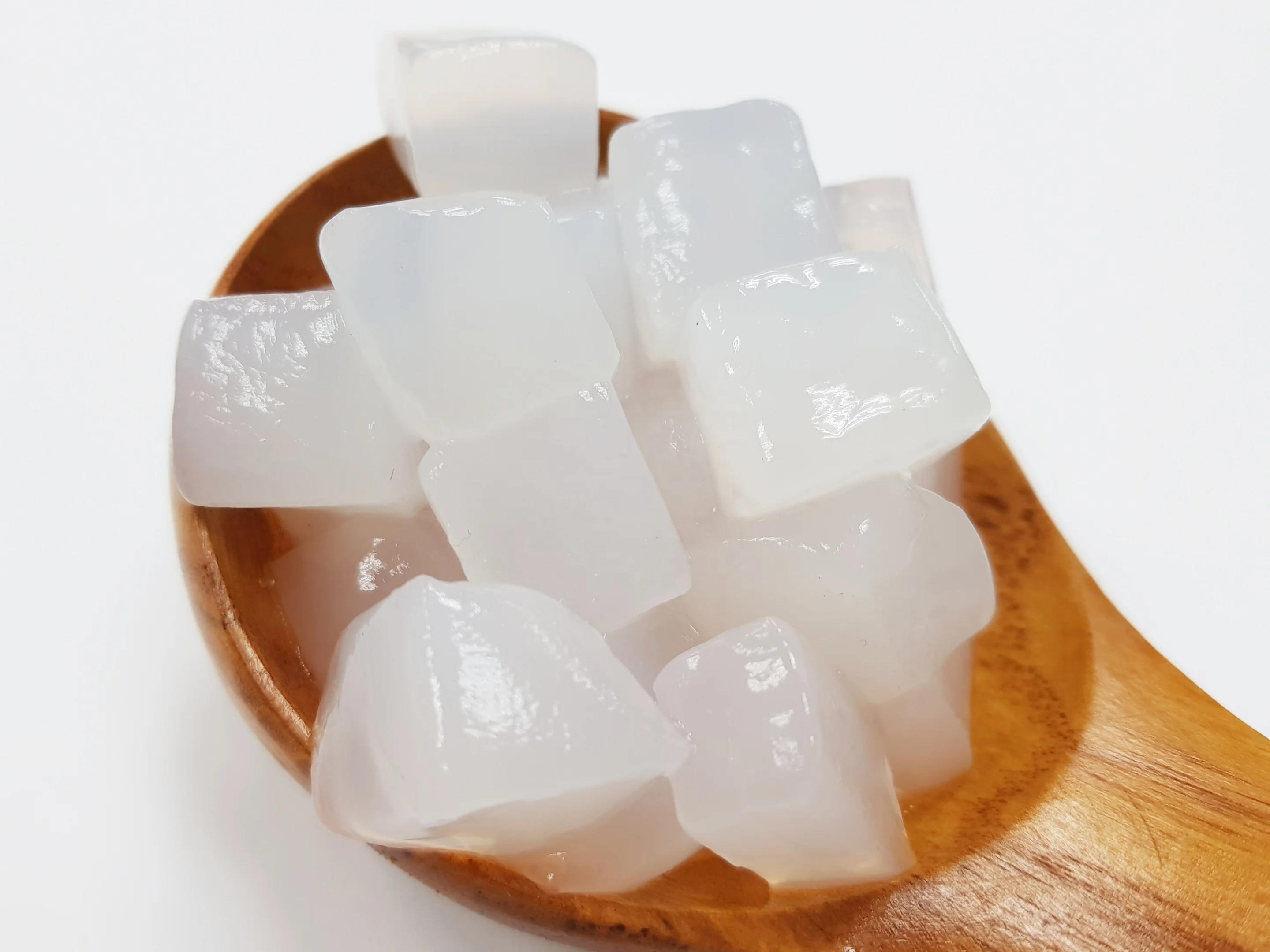 
Nata de coco dices in light syrup 
