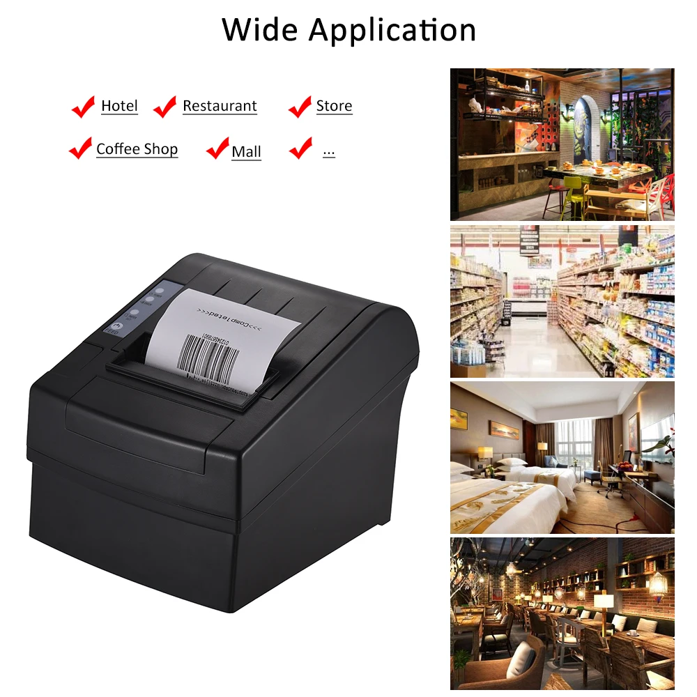 Wifi Usb Android Pos Printer Desktop Serial Thermal Receipt Printing