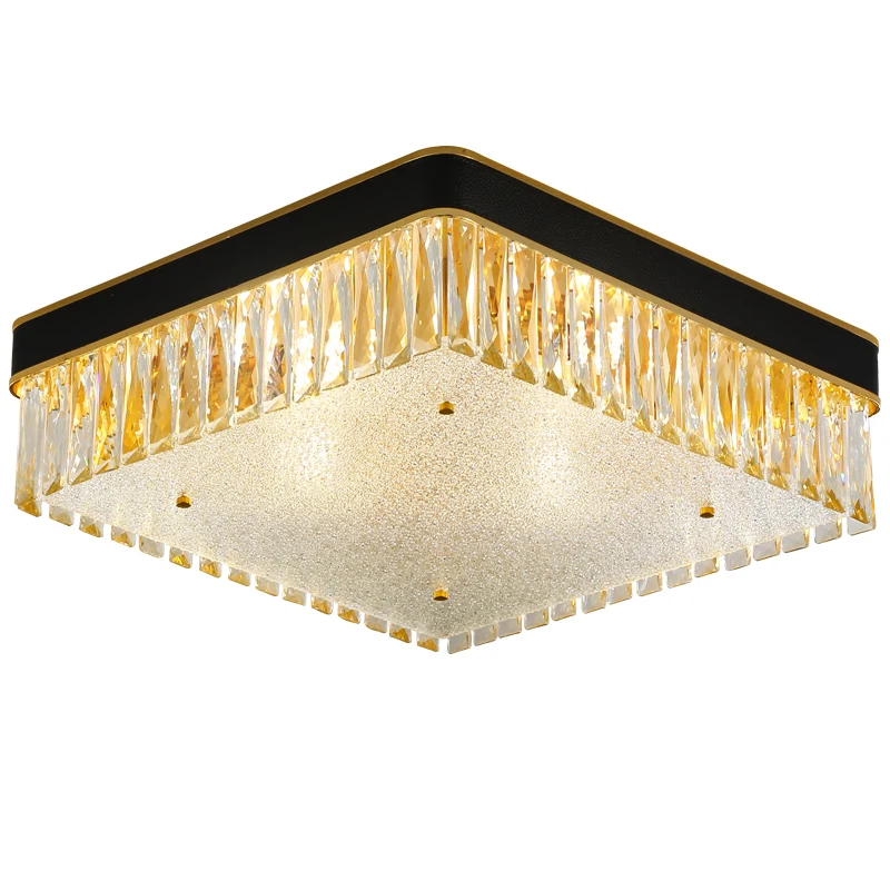 

Modern Crystal Led Ceiling Lights Fixtures China Lamp For Living Room Lights, Black