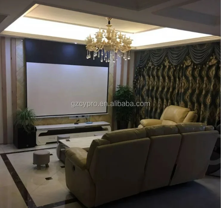 

Wholesale Price of 300 Inch Projector Screen Fabric Motorized Movie Projector Screen