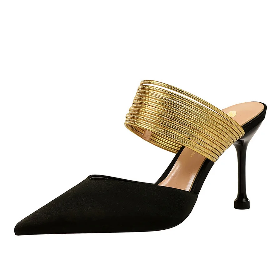 

Wholesale Sandals high Heels silks high heels pointed Toe Sandals For Holiday