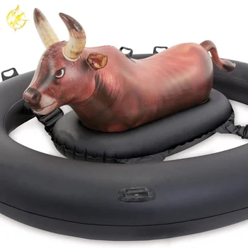 inflatable pool float bull