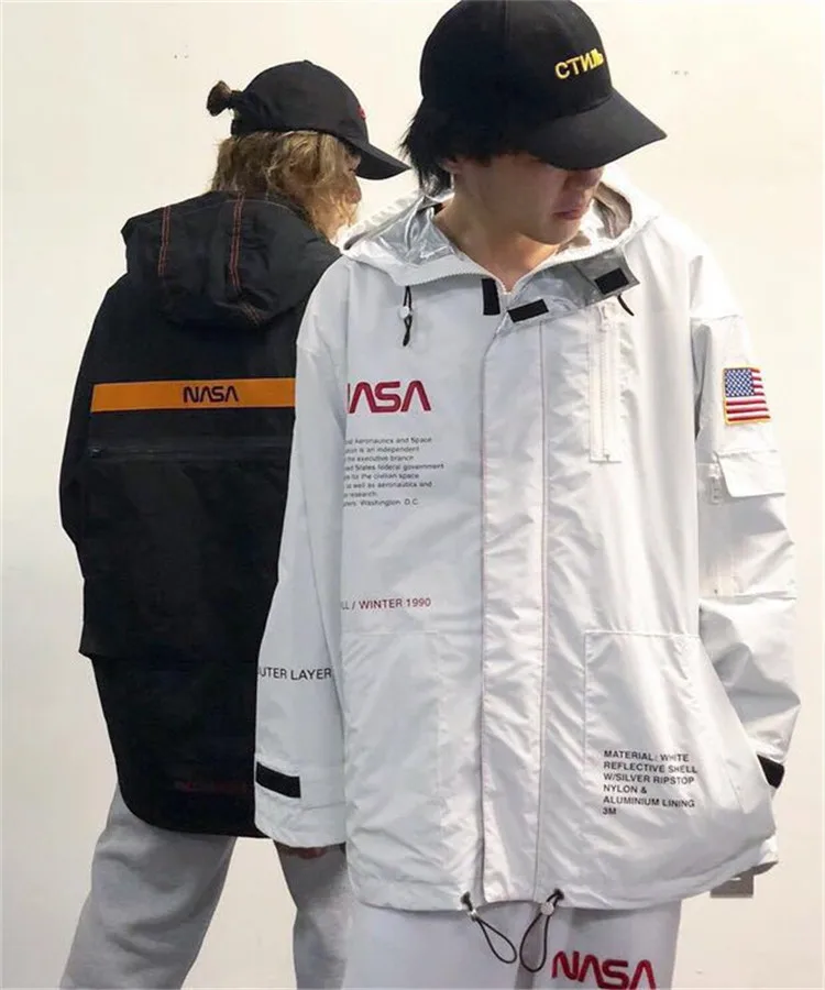 

YQ239 free shipping Autumn and winter men's jacket nasa jacket silvery high street reflective jackets windbreaker, Customized color