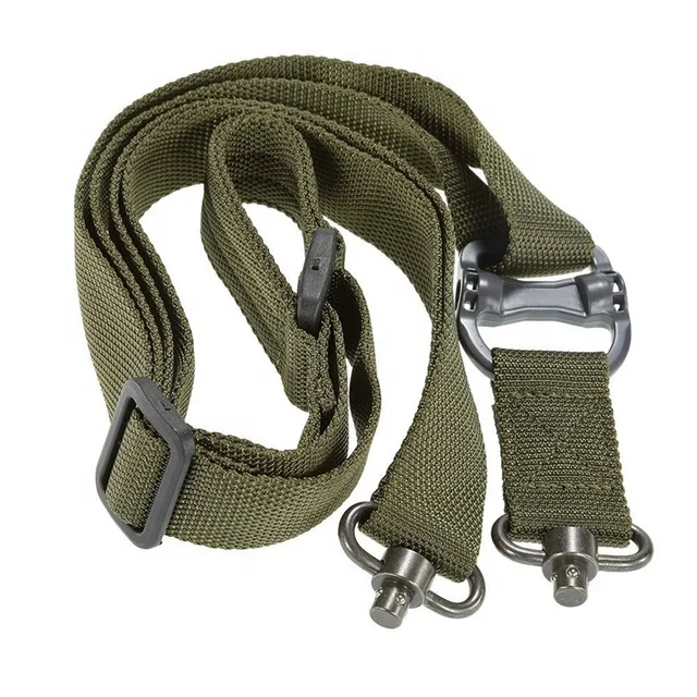 

MS4 Tactical Pistol 2 Point QD Rotating Plug Nylon Rope Hunting Accessories Nylon Seat Belt for Military Mission Equipment, Black camouflage khaki