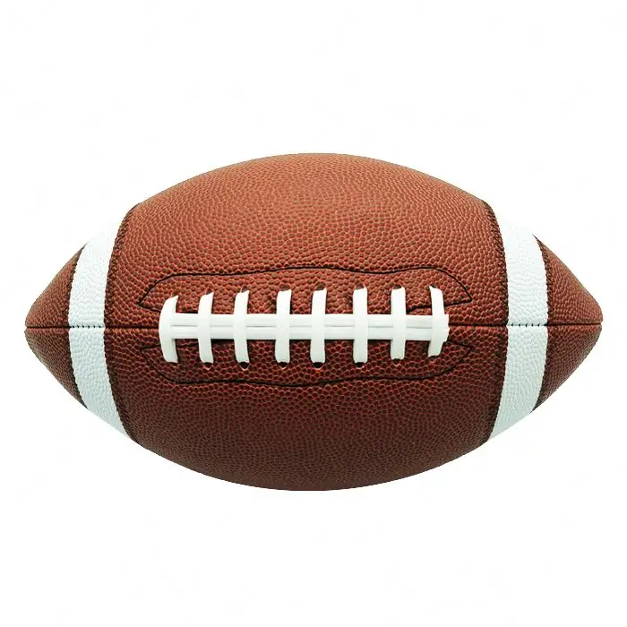 

Composite Leather Rugby Super Grip Microfiber Official Size American Football, Custom