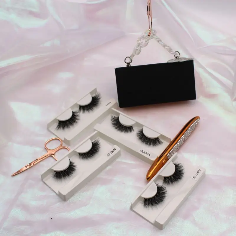 

Eyelashes custom packaging empty paper box lips 5d 30mm silk extensions volume free mink eyelash, Natural black