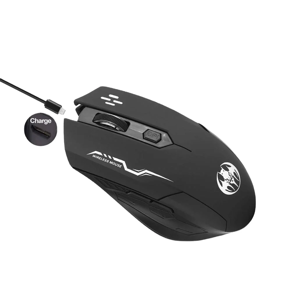 

Wireless mouse with USB receiver rechargeable gaming mouse 2.4G silent optical mouse