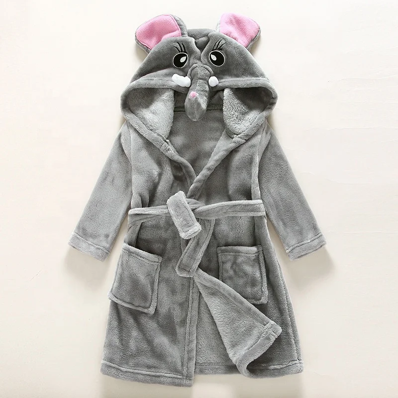 

Home Textile China Polyester Flannel Fleece Super Soft Girls sleepwear Bathrobe Kids