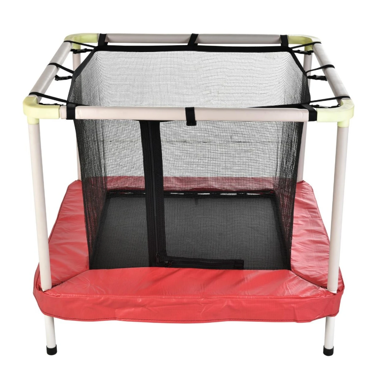 

Indoor Mini Square Trampoline Jumping Bed for Toddler Kids With Enclosure and Safety Pad, Customized color