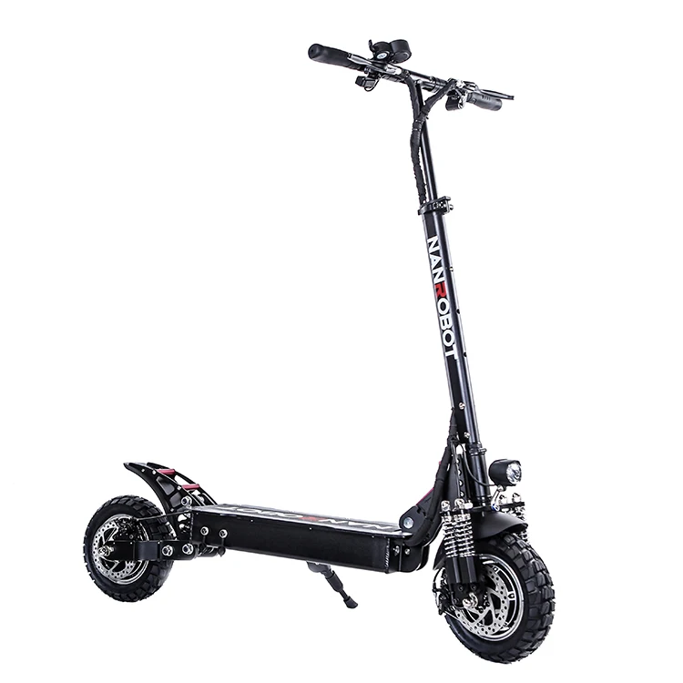 

Nanrobot 2000w 52v 10 Inch Portable Kick Dual off road Electric Scooter, Black and with red details