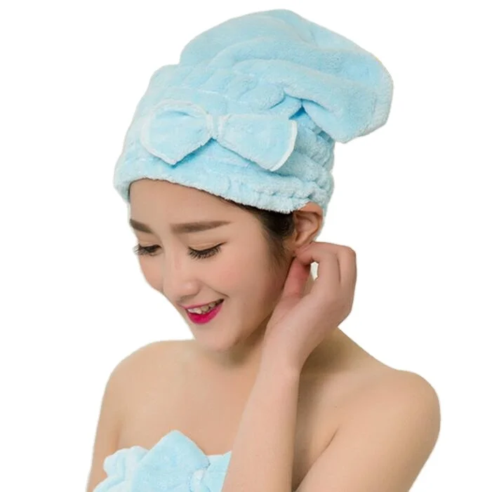 

Shower towel For Magic Quick Dry Hair Microfiber Towel Drying Turban Wrap Hat Spa Bathing