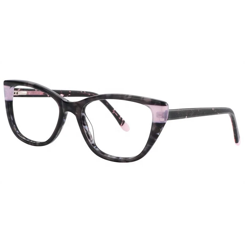 

New Style Cat Eye Women Glasses Frames Plastic Spectacle Eyeglasses Frames Online, Pink